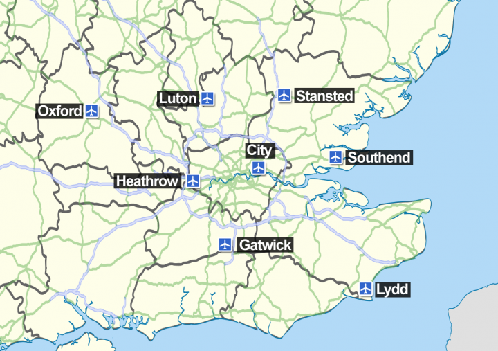 Airports Serving London