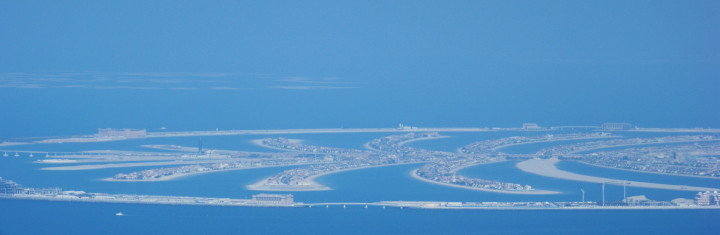 Dubai Palmeilanden Vanuit De Lucht