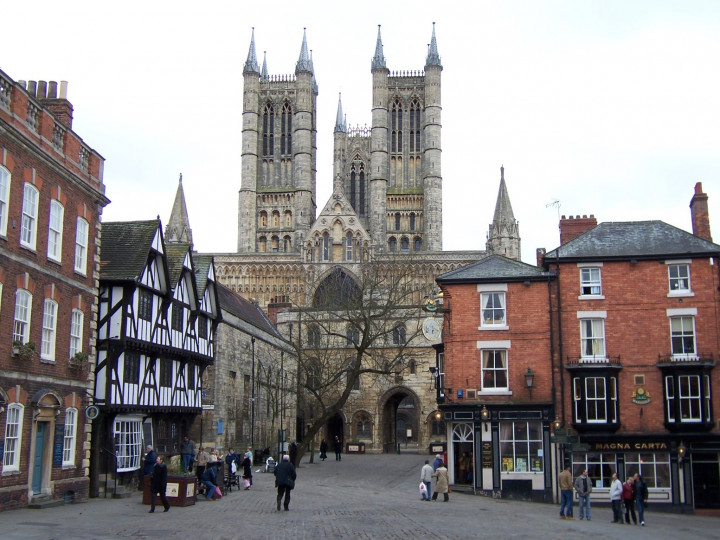 Lincoln Cathedral From Castle Hill