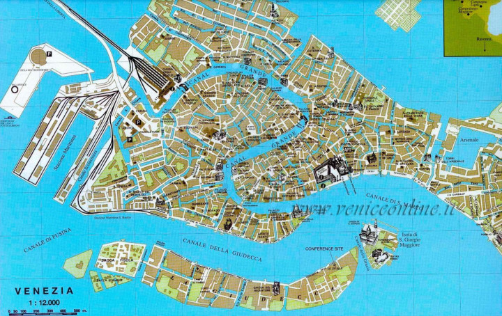 Stadsplan Venetie